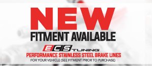 New ECS Performance Stainless Brake Lines - MK4 2.0/TDI