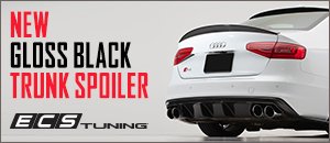 New ECS B8 A4 S-Line/S4 Gloss Black Trunk Spoiler