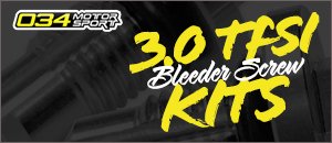 034Motorsport 3.0 TFSI Supercharger Bleeder Screw Kit