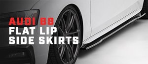 New ECS Audi B8 Flat Lip Side Skirts - Gloss Black