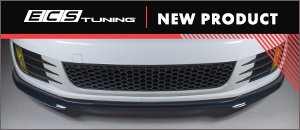 NEW ECS MK6 GTI Gloss Black and Textured Front Lip