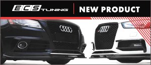 ECS Gloss Black Audi B8 Chassis S4/A4 S-Line Front Lip