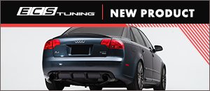 ECS B7 A4/S4 Gloss Black Trunk Spoiler & Rear Diffuser