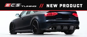 ECS Audi B8 S4 / A4 S-Line Gloss Black Rear Diffuser