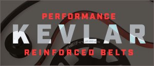New ECS VW/Audi RED Kevlar Reinforced Belts
