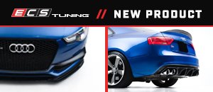 Gloss Black Front Lip & Rear Diffuser B8.5 S5 A5 S-Line