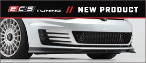 New ECS MK7 GTI Front Lip Spoiler - Textured Black