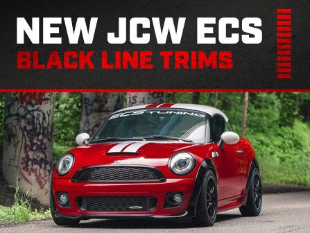 ECS News - New ECS Black Line | Gloss Black Trim JCW Body Kit