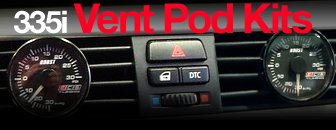 BMW 335i Vent Boost Gauges And Mounts