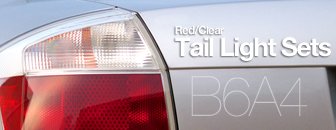 Audi B6 A4 Red/Clear Tail Light Kit