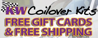 Get a Gift Card when you buy a KW Coilover Kit