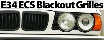 BMW E34 ECS Blackout Grille Set