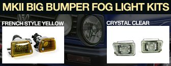 VW MKII Big Bumper Fog Light Kit