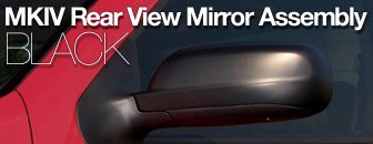 VW MKIV Golf/Jetta Black Mirror Housings