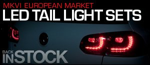 MKVI Golf LED Taillights With ECS Tuning Wiring Harness