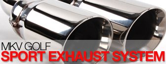 VW MKV Golf Sport Exhaust System