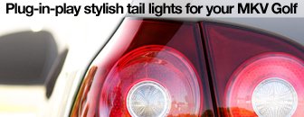 VW MKV Golf Tinted Tail Lights