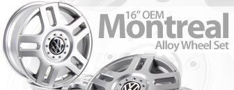 16 Inch VW "Montreal" Alloy Wheel Set