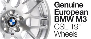 Genuine European BMW M3 CSL 19" Wheels
