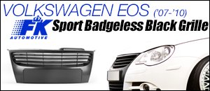 Volkswagen EOS FK Sport Badgeless Black Grille