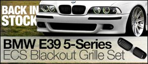 BMW E39 5-Series ECS Blackout Grille Set
