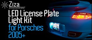 Porsche LED License Plate Light Kit