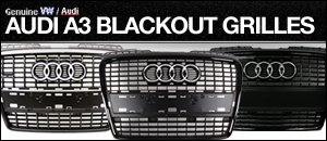 Audi A3 Blackout Grilles