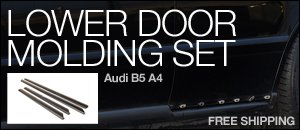 Audi B5 A4 Lower Door Molding Set