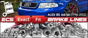 Audi B5 A4/S4 ECS Exact-Fit Brake Lines