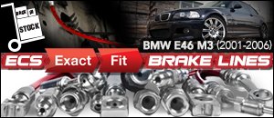 BMW E46 3-Series M3 ECS Brake Lines