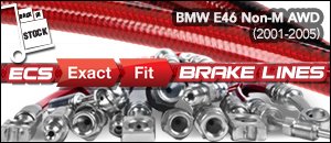 BMW E46 3-Series Non-M AWD Brake Lines
