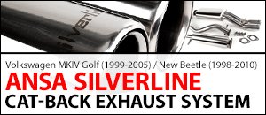 Volkswagen MKIV Golf/New Beetle Cat-Back Exhaust