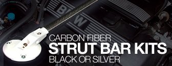 BMW E46 ECS Carbon Fiber Strut Bar Kit